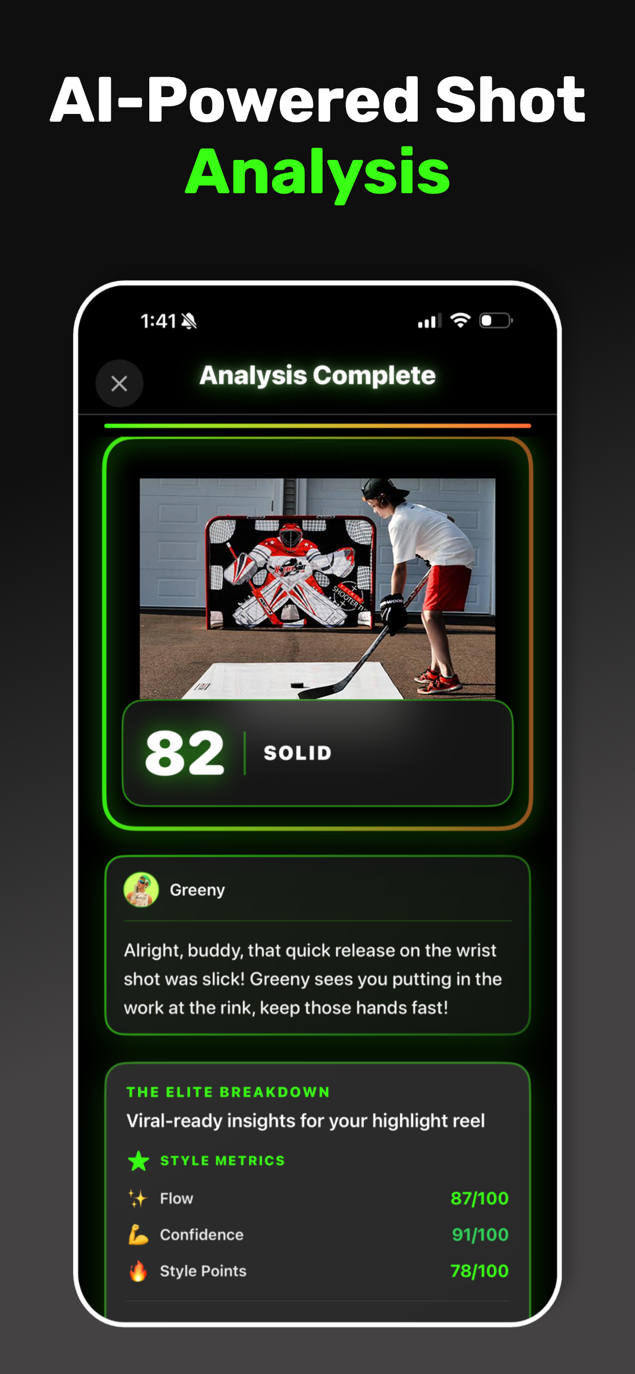 SnapHockey AI Shot Analysis